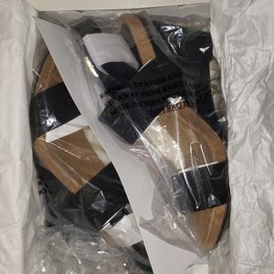 Style Co. Fillipi Wedge Sandals. Black Size 8